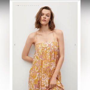 MANGO Maxi Ruffle dress